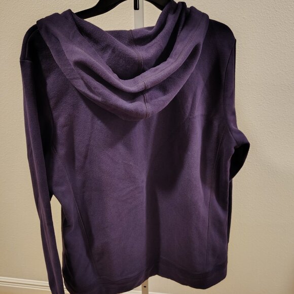 Tek Gear Women's Ultrasoft Fleece Purple Hoodie Size XL Full Zipper - Picture 8 of 11